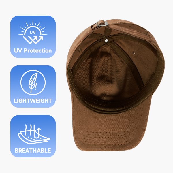 NAWOCHSE Baseball Cap Unisex Cotton Adjustable Original Classic Unstructured Plain Golf Dad Hat Brown - Image 6