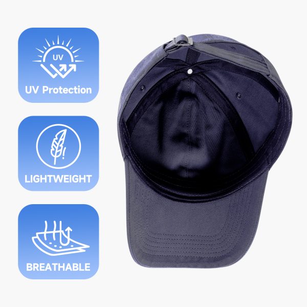 NAWOCHSE Baseball Cap Unisex Cotton Adjustable Original Classic Unstructured Plain Golf Dad Hat Navy - Image 6